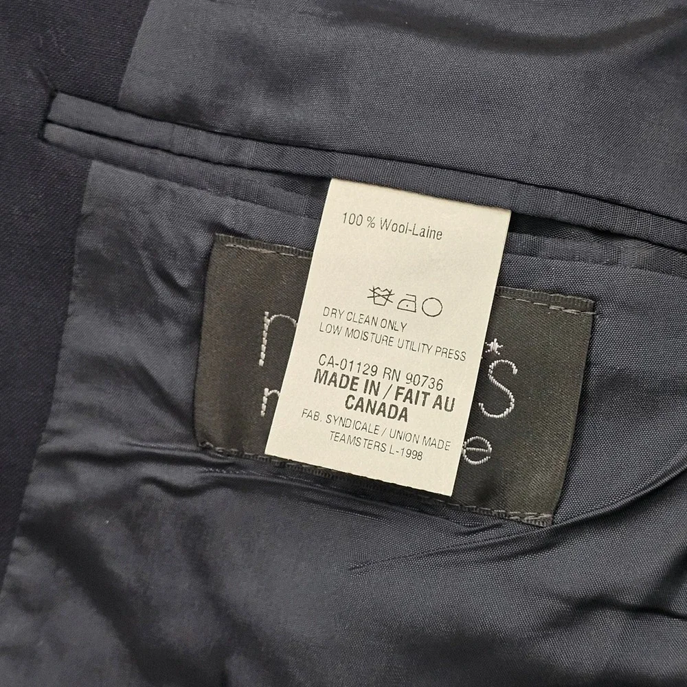 Chaps Ralph‎ Lauren Blazer Mens 42L Navy Blue Wool Gold Crest Buttons Preppy Ivy